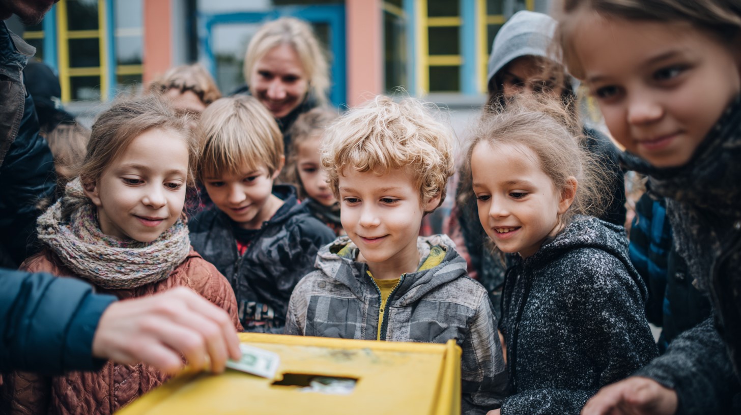 zbiórka charytatywna w szkole akcja zbierania pieniędzy
